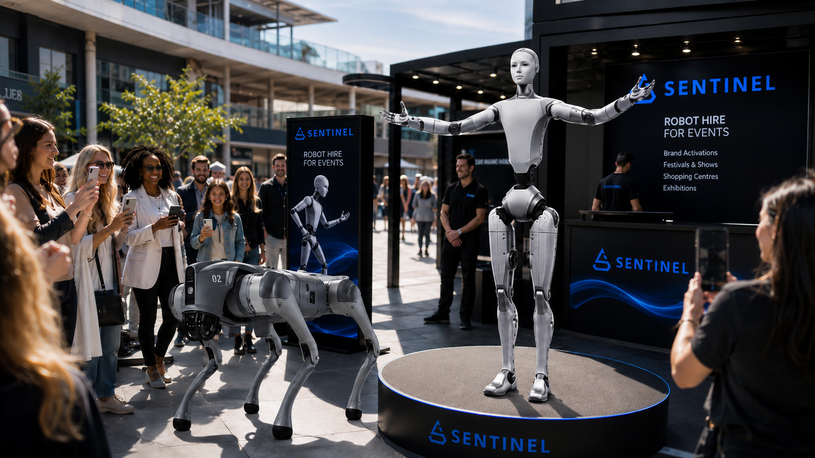 Sentinel brand activation scene